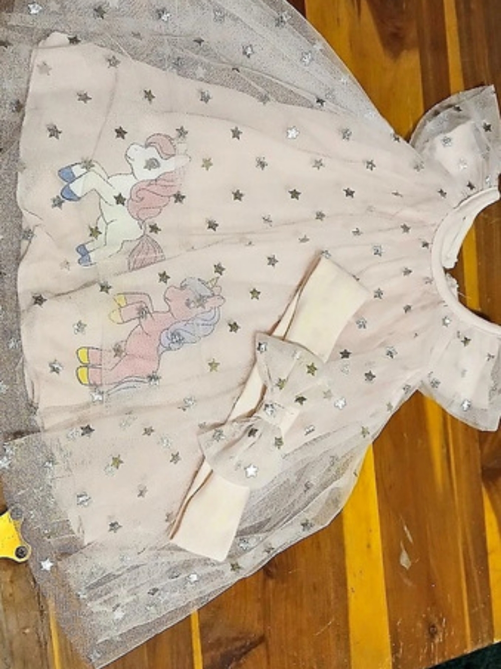baby starters Baby Party Dress Pink & Silver Baby 12M